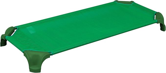 Sprogs Deluxe Heavy-Duty Childrens Standard 52"L Stackable Daycare Cot with Easy Lift Corners Cots for Preschool Kids Sleeping, Resting, and Naptime