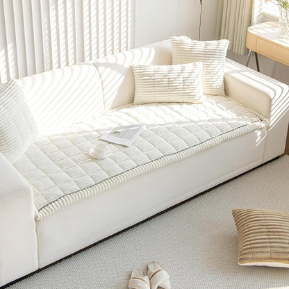 Non Slip Fuzzy Pet Couch Covers for Sofa, Washable Couch Cushion Covers for Large Dogs