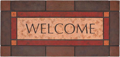 Large 47"x22" Heavy Duty Welcome Mat Outdoor with Non-Slip Rubber Backing - Durable Outdoor Door Mat for Front Door Entrance, Garage, Patio & High Traffic Areas（Welcome - Style3）
