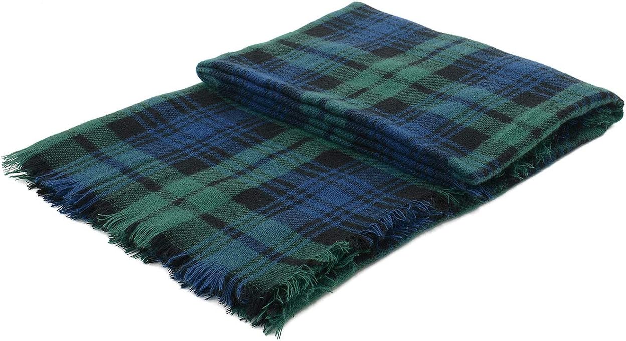 American Trends Women's Cozy Warm Winter Fall Blanket Scarf Stylish Soft Chunky Checked Giant Scarves Shawls