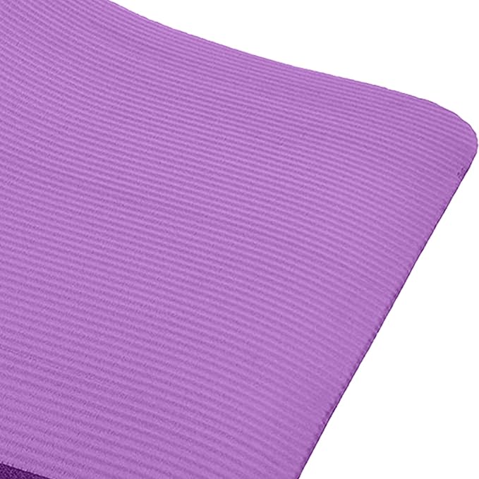 BalanceFrom GoCloud 71x24 Inches Extra Thick Yoga Mat 1-Inch High-Density Foam – Roll-Up Exercise Pad with Double-Sided Non-Slip Surface and Carrying Strap for Pilates and Home Workouts