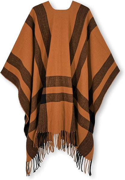 Breezy Lane Women's Shawl Wraps Warm Poncho Ruana Wrap Cardigan