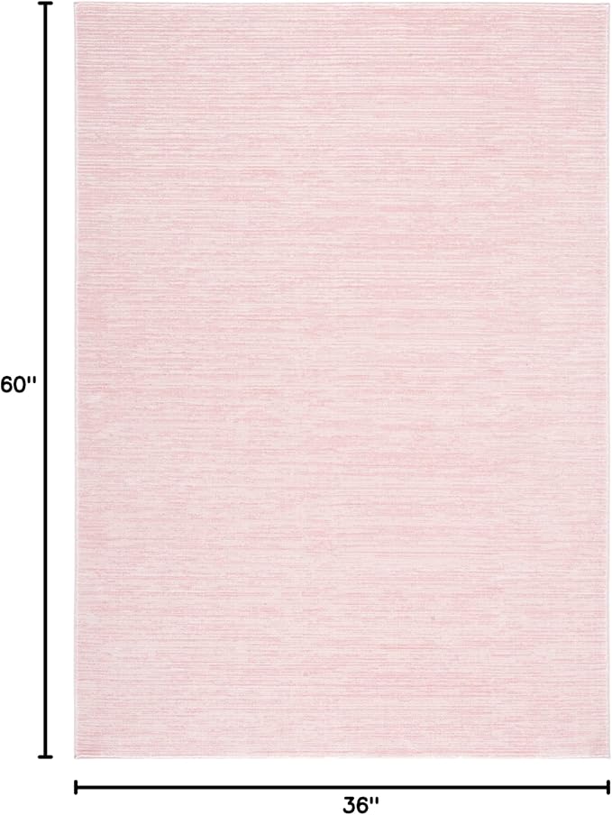 SAFAVIEH Area Rug 3x5 - Vision Collection - Pink, Modern Ombre Design, Non-Shedding & Easy to Clean, Ideal for Foyer, Entryway, Bedroom, Accent Space (VSN606U)