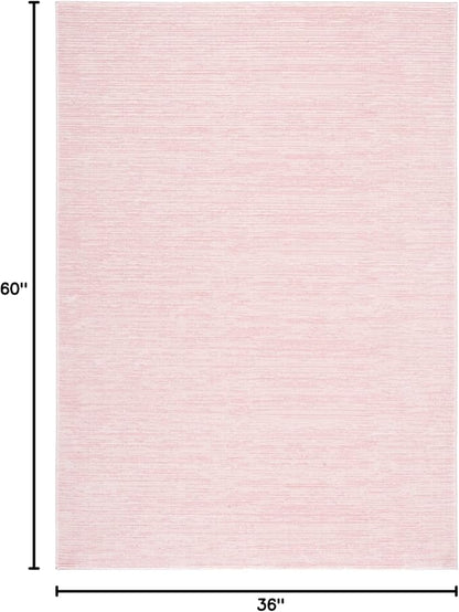 SAFAVIEH Area Rug 3x5 - Vision Collection - Pink, Modern Ombre Design, Non-Shedding & Easy to Clean, Ideal for Foyer, Entryway, Bedroom, Accent Space (VSN606U)