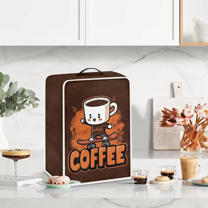 Coffee Maker Dust Cover Funny Mixer Small Kitchen Appliance Protector Foldable Washable