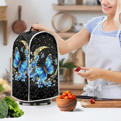Snowman Pattern Blender Dust Cover, Stand Mixer or Coffee Maker Appliance Cover, Anti Fingerprint Polyester Dust Proof Stain Resistant for Blender Home Kitchen