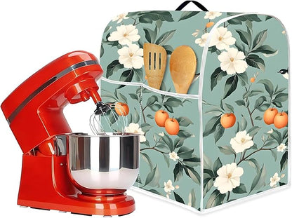Mixer Dust Cover for 6-8 Qt Stand Mixer, Cloth Cover with 2 Storage Pockets for Stand Mixer Protective Covers Large for 6-8 Quart Mixer