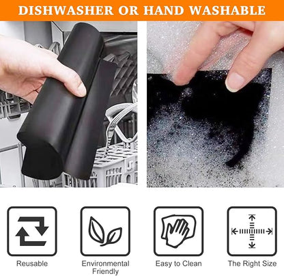 Air Fryer Liners Reusable Teflon Mats Compatible with Nuwave Bravo xl Air Fryer Toaster Smart Oven, Baking Sheet Liners AirFryer Accessories for Nuwave 12-in-1 30qt Oven, 5 Pcs, 9x13 inches