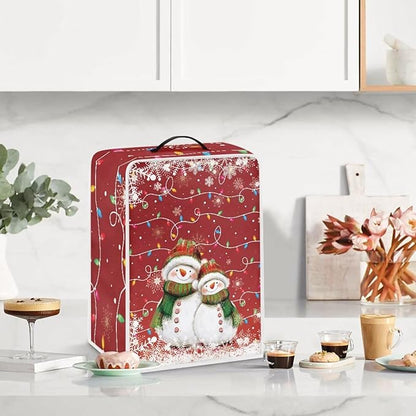 Coffee Maker Dust Cover, Cute Snowman Christmas Mixer Dustproof Protector Kitchen Appliance Xmas Decor
