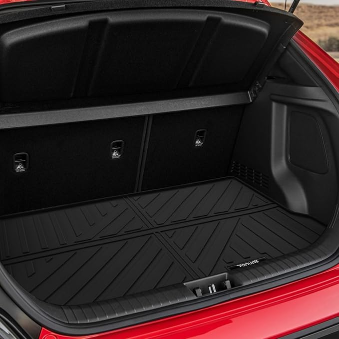 Custom Car Cargo Mats Trunk Liner All Weather TPE Protection Mat Accessories (for 2018-2023 Kona)