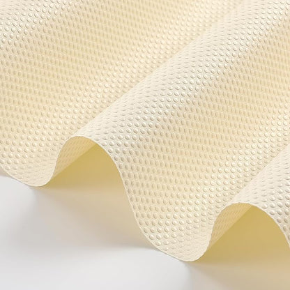 100% EVA Shelf Liner for Kitchen Cabinet, 18" x 240" Drawer Liners Non Adhesive Non Slip Waterproof Plastic Paper, Dresser Pantry Bathroom Refrigerator Protector, Cream