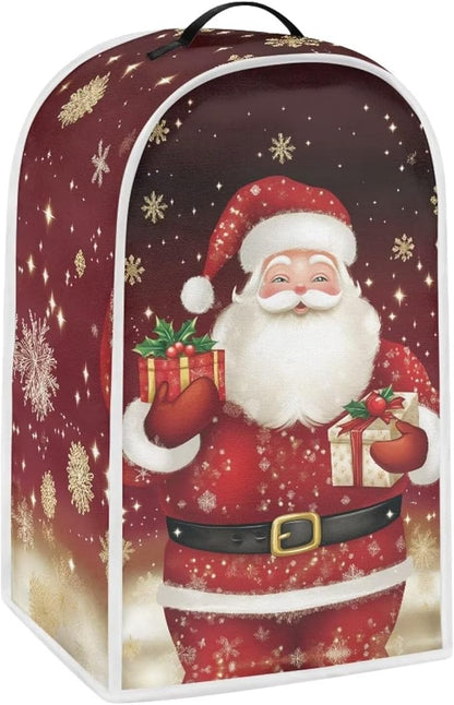 Santa Claus Blender Cover for Kitchen Resistance Food Processor Dust Cover with Handle Easy Clean Coffee Machine Dust Protector Covers for Kitchen Countertop Christmas Decor