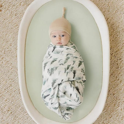 GRSSDER Stretch Ultra Soft Fitted Bassinet Sheets 3 Pack, Universal Fit for Bassinets Baby Cradle Moses Basket Oval Rectangle Mattress Safe and Snug, Stylish Watercolor Animals for Baby, Mint Green