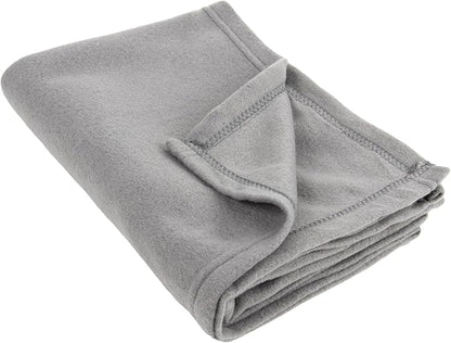 50x60 Throw Blankets, Ultra Soft Hypoallergenic Fleece Fall Throw Blanket for Livingroom, Couch, Chair, Bed, Grey Heather