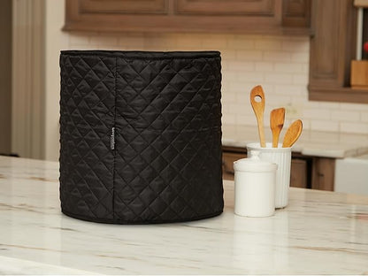 Covermates Keepsakes - Coffee Maker Cover - Dust Protection - Stain Resistant - Washable - Appliance Cover, Black