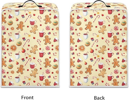 Christmas Coffee Maker Cover Dust Resistant Small Kitchen Appliance Protector with Handle