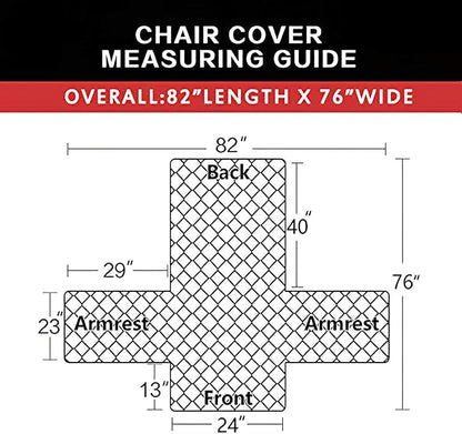 Easy-Going Chair Sofa Slipcover Reversible Sofa Cover Water Resistant Couch Cover Furniture Protector Cover with Elastic Straps for Pets Kids Children Dog Cat (Chair, Light Gray/Light Gray)