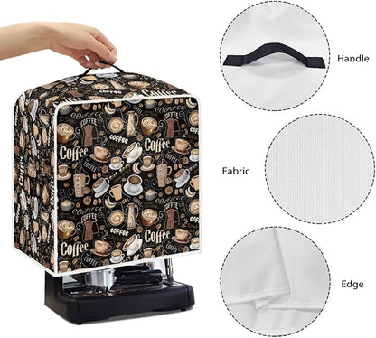 Coffee Maker Cover for Kitchen Counter, Washable Foldable Kitchen Appliance Covers