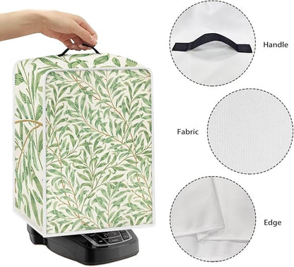 Coffee Maker Cover For Kitchen With Top Handle Waterproof Dust Appliance Cover Suitable For Most Coffee Machine Models William Morris Green
