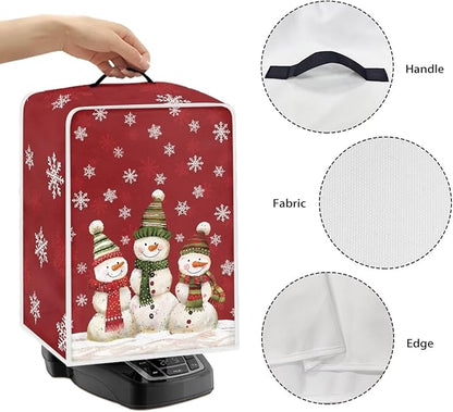 Christmas Coffee Maker Cover, Cute Snowman Coffee Dust Cover, Xmas Mixer Appliance Protector