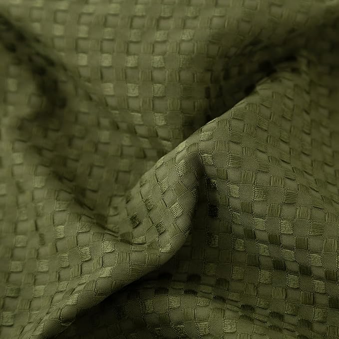 Full Bed Skirt - Bed Skirts 12 Inch Drop with Split Corners, Pleated Waffle Weave Bed Skirting, Tailored Dust Easy Fit, Machine Washable, Green, 12" Full
