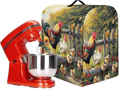 Stand Mixer Cover Waterproof Mixer Dust Cover Fits All Tilt Head & Bowl Lift Models Rooster Sunflower Kitchen Aid Mixer Covers Protector Dust Covers