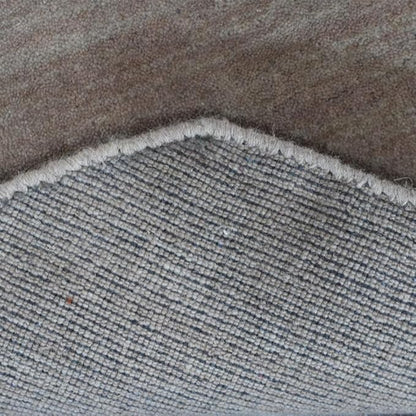 Hand Knotted Loom Wool ECO-Friendly Area Rugs - 6'x6', Octagon, Beige Color, Solid Plain Design, High Pile Thick Handmade Anti Skid Area Rugs for Living Room, Bed Room (L00111)