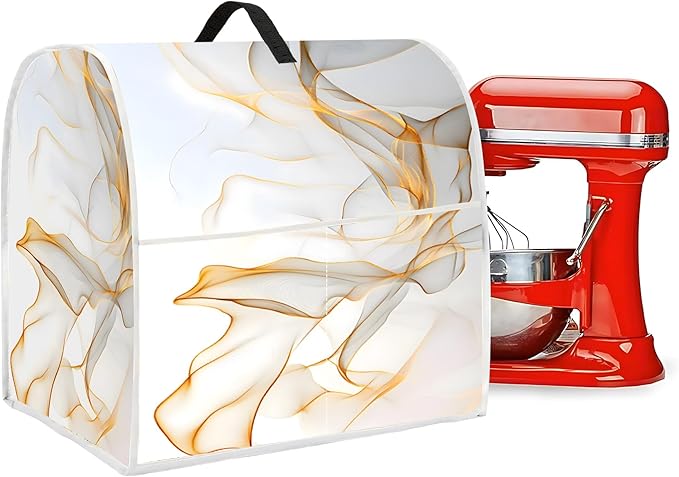 Mixer Dust Cover for 8.5-9.5 Qt Stand Mixer, Cloth Cover with 2 Storage Pockets for Stand Mixer Protective Covers Large for 8.5-9.5 Quart Mixer