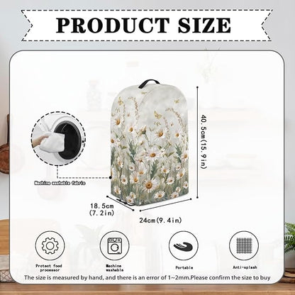 Daisy Butterfly Mixer Hood Cover Dust Covers for Kitchen Appliances Small Appliance Dust Covers Sets for Kitchen Coffee Maker Cover Blender Dust Protection Top Handle