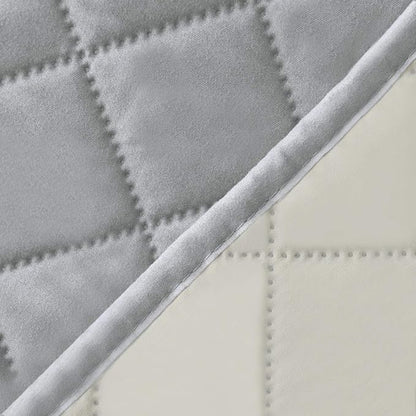 Easy-Going Reversible Couch Cover for 3 Cushion Couch Sofa Cover for Dogs Water Resistant Furniture Protector Cover with Foam Sticks Elastic Straps for Pet Cat (Sofa, Light Gray/Ivory)