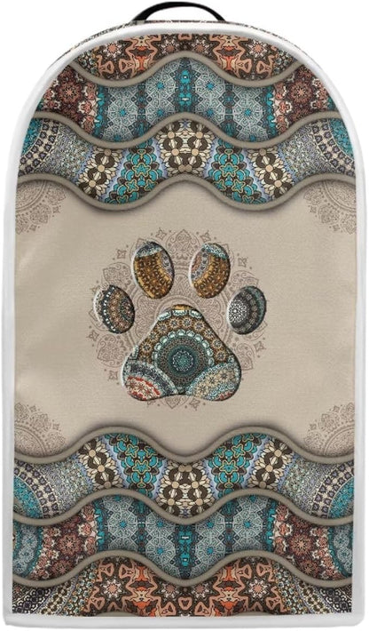 Talayituse Boho Paw Print Blender Dust Cover, Fingerprint Protection Cover for Stand Mixer or Coffee Machine, Home Kitchen Appliance Cover for Stain Dust Resistant Supplies