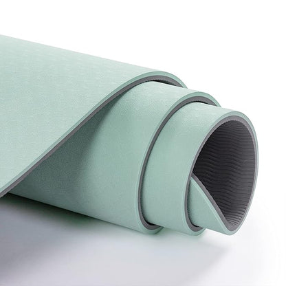 Yoga Mat Non Slip, Pilates Fitness Mats, Eco Friendly, Anti-Tear 1/4" Thick Yoga Mats for Women, Exercise Mats for Home Workout with Carrying Sling and Storage Bag