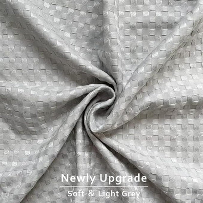 MIYE Pleated Waffle Weave Bed Skirt, Tailored Dust Ruffle 12 Inch Drop Easy Fit, Machine Washable (Light Grey, Twin - 12" Drop)