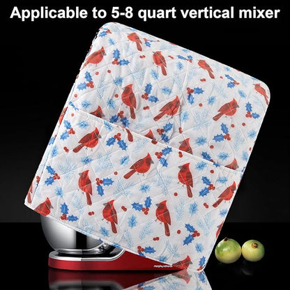 Stand Mixer Cover,Cardinal Print Kitchen Mixer Cover Compatible With 5-8Qt Kitchenaid Hamilton Mixers,Cardinal Gifts Kitchen Decor,Kitchen Aid Mixer Covers,Pioneer Woman Kitchen Aid Mixer Assecories