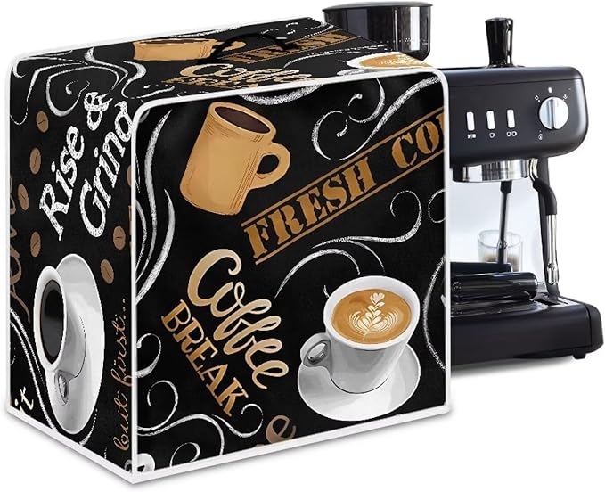 Mumeson Delicious Coffee Coffee Maker Cover Mixers Small Kitchen Machine Cover Blender Dust Cover Kitchen Stand Mixer Cover Small Appliance Covers