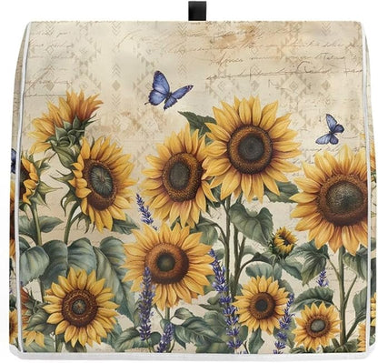 Sunflower Mixer Cover for Kitchen Aid 6-8 Qt Mixer, Yellow Small Appliance Dust Covers Universal for Air Fryers, Coffee Makers, Kitchen Decor Gift for Friends