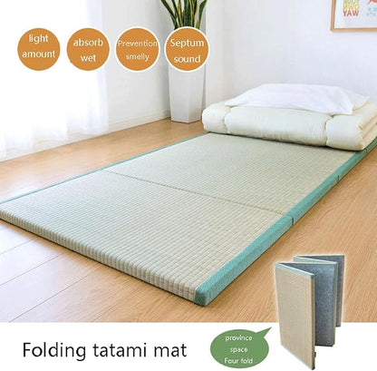 Folding Mattress Single, 3.5cm Trifold Mattresses Bed, Floor Foldable Mattresses, Space-Saving for Travel, Camping, Guest Bed, Studio, Dorm