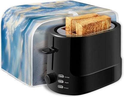 Starfish Printed Oven Toaster Cover for Home, Dustproof with Fingerprint Protection, 2-Slice