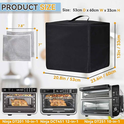 Air Fryer Convection Oven Combo Dust Cover, Heat-Resistant, Waterproof And Dust-Proof 600D Nylon Material, Compatible For Ninja DT201/DT251/DCT451 Air Fryer Convection Oven