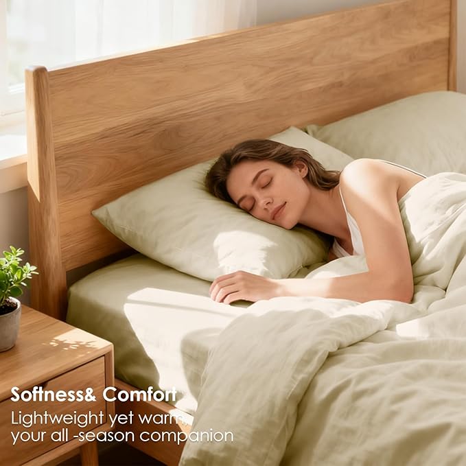 Lightweight Soft King Sheet Set - Luxury 4 Piece Breathable Cooling Sheets for King Size Bed, 16" Deep Pocket Easy Care Wrinkle Free Bedding Sheet and Pillowcase Set, Beige