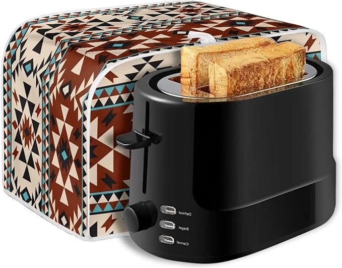 ZFRXIGN Southwestern Toaster Cover 4 Slice Small Appliance Covers Organizer Toaster Bag Washable Toaster Oven Cover Boho Tribal Aztec Native American