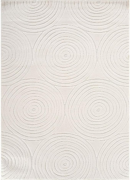Beverly Rug Micro Loop Area Rug Light Gray 9x12 Geometric Modern Luxury Circular Durable Soft Indoor Rugs for Living Dining Room Office Stain Resistant Non Shedding Casual Indoor Carpet 9 x 12