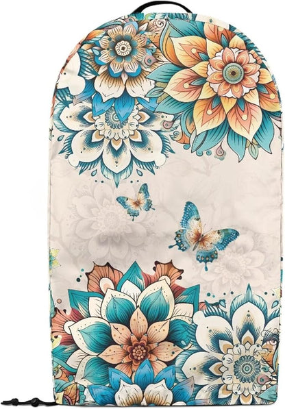 Floral Butterflies Blender Dust Cover Kitchen Appliance Oil-Proof Food Processor Protective Cover with Top Handle Keep Your Kitchen Clean Colorful Decor
