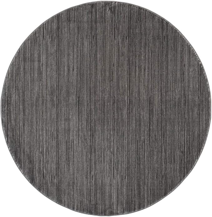 SAFAVIEH Vision Collection Area Rug - 11' Round, Grey, Modern Ombre Design, Non-Shedding & Easy to Clean, Ideal for Living Room, Bedroom, Dining Space (VSN606D)