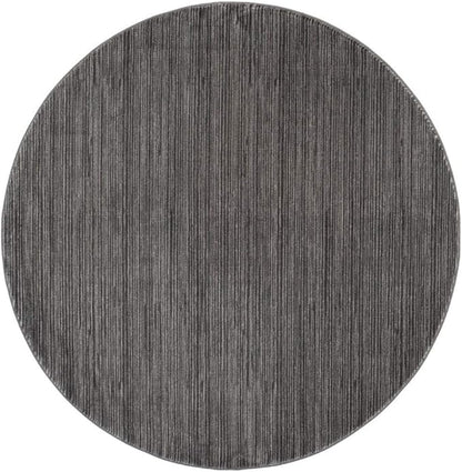 SAFAVIEH Vision Collection Area Rug - 11' Round, Grey, Modern Ombre Design, Non-Shedding & Easy to Clean, Ideal for Living Room, Bedroom, Dining Space (VSN606D)