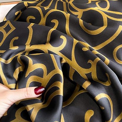 Fashion Scarves Scarf 100% Silk Feeling Scarf Silk Like Scarves Long Lightweight Sunscreen Shawls for Women