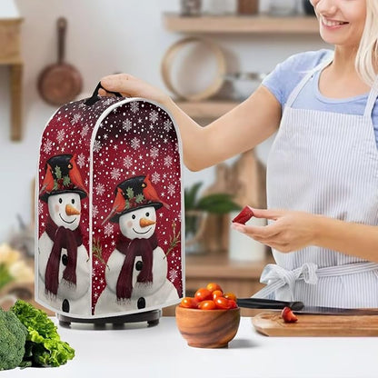 Christmas Blender Cover for Kitchen Waterproof Food Processor Dust Cover with Handle Decorative Coffee Machine Dust Protector Covers for Kitchen Countertop Home Decor