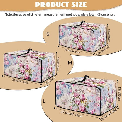 Toaster Oven Dust Cover with Pockets, Stain-resistant Kitchen Electrical Appliance Cover Countertop Ovens Decorations, L, 18.5" x 22.5" x 13", Retro Rose Pink