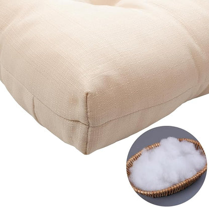 FUNHOME Outdoor Bench Cushion 45 x18 inch with Non-Slip Grips,Water Resistant Porch Swing Cushion,Bench Pillow Pads,Tufted Cushions for Patio Garden Furniture,45" Seat Cushions(Antique Beige)