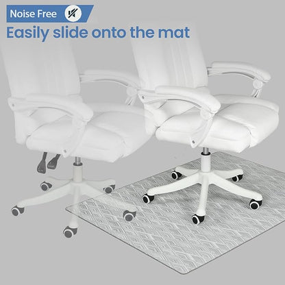 Chair Mat for Hardwood & Tile Floor, 36" x 48" Heavy Duty Office Chair Mat for Rolling Chairs Easy Glide, Anti Slip, Non-Curve, Floor Protector for Home Office